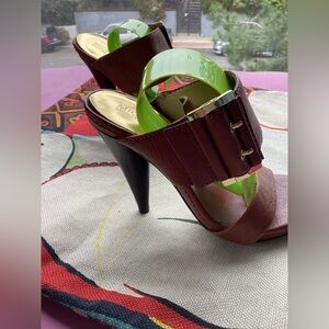 Michael Kors brown mules